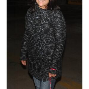 Long Cardigan Size Small Button Up Belted Sweater Wrap Style